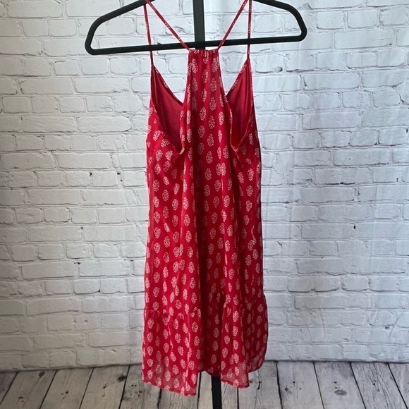 Old Navy Printed Red Dress Size Small - Picture 2 of 4